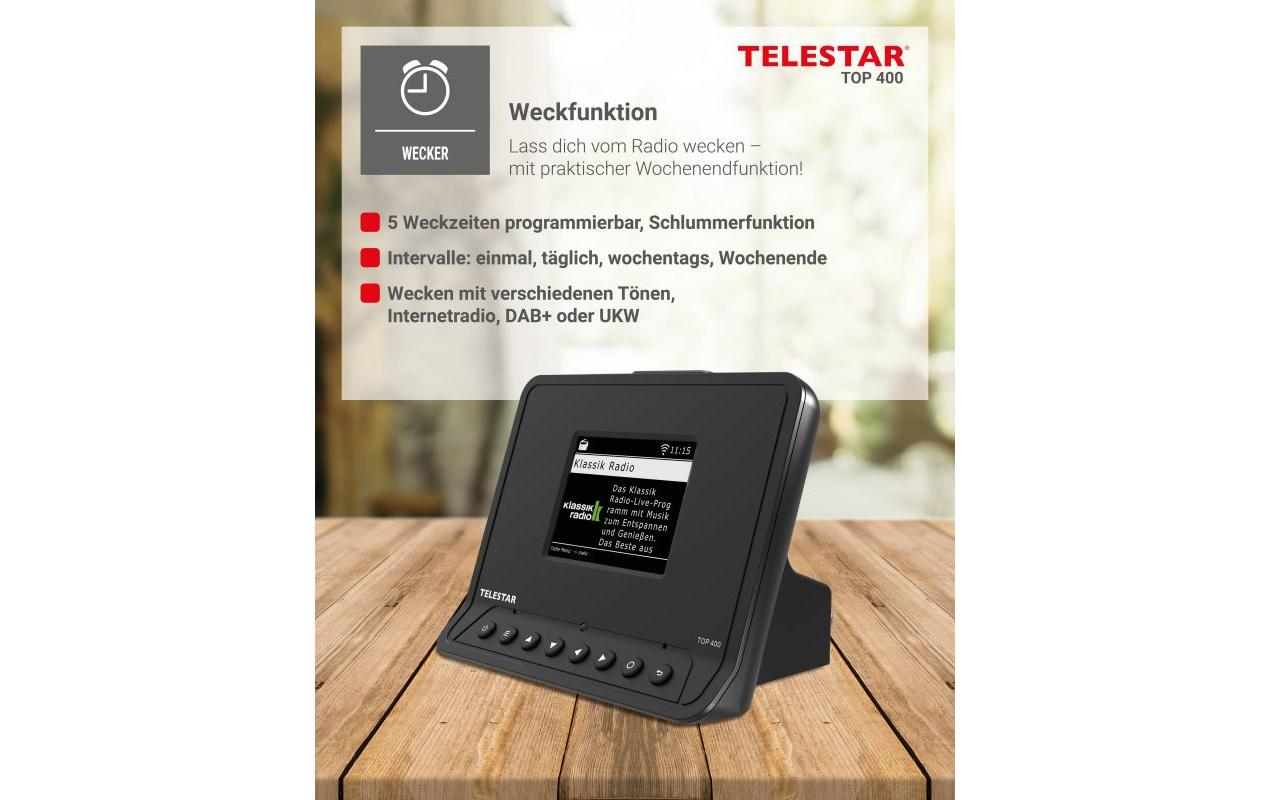 TOP 400 Schwarz<br>HiFi-Adapter mit DAB+/FM und Internetradio