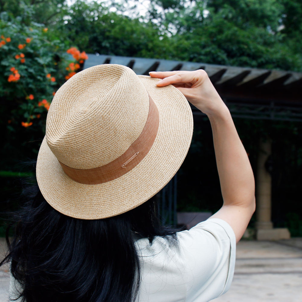 Decopatent Zomerhoed Dames Rond UV-bescherming Naturel