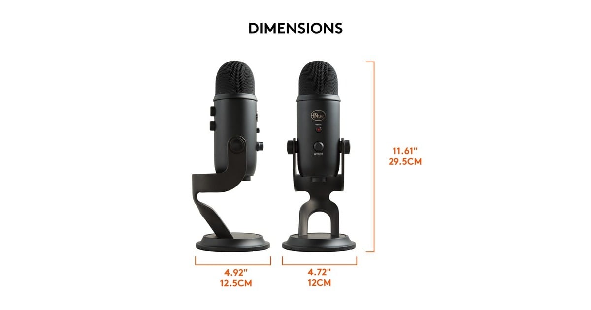 Blue MicrophonesYeti Blackout microfoon  (Zwart, USB)