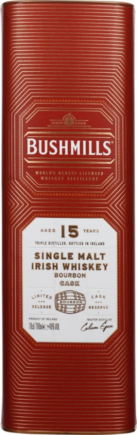BUSHMILLS 15 YEARS SINGLE MALT 70CL