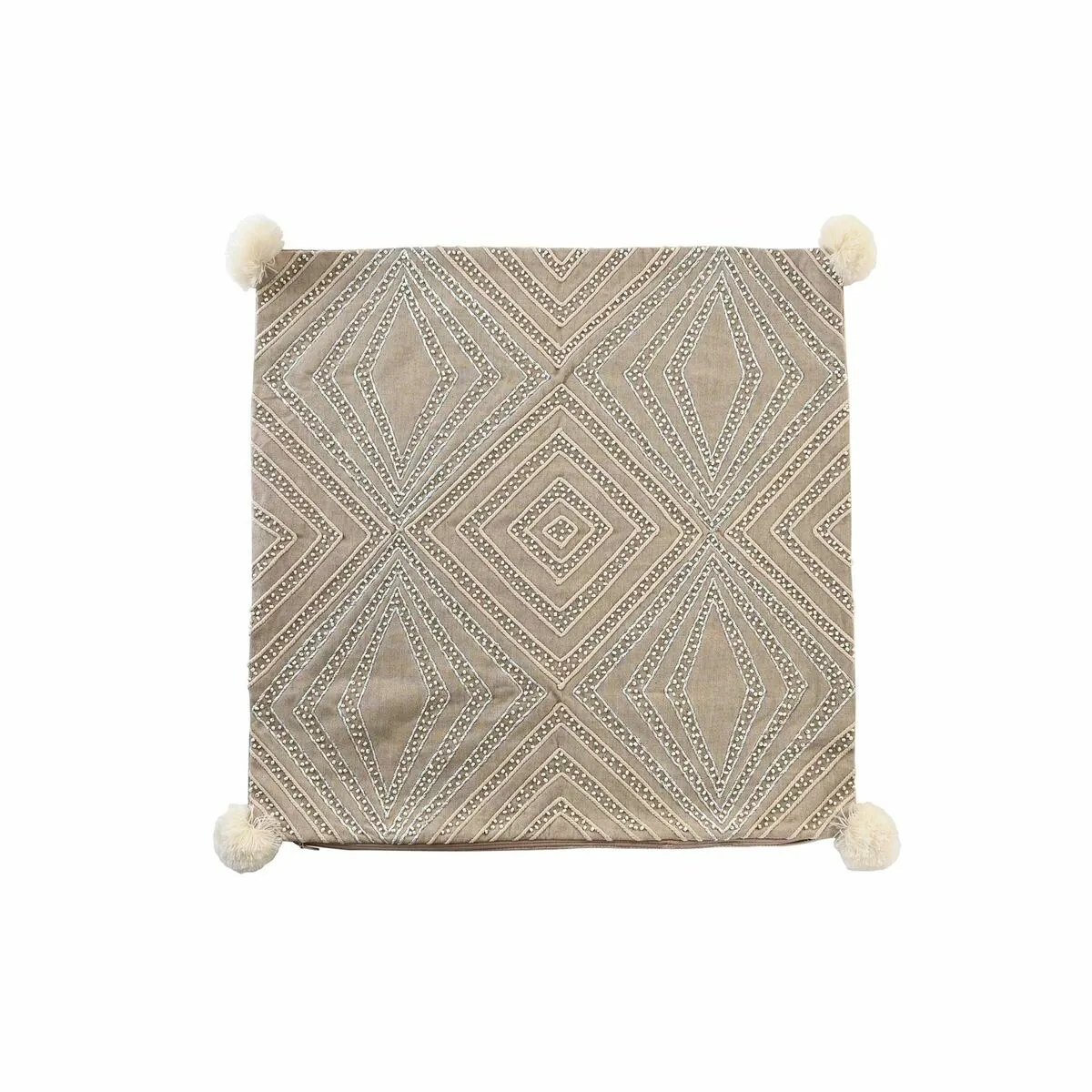 DKD Home Decor - Housse de coussin Gris 50x50cm
