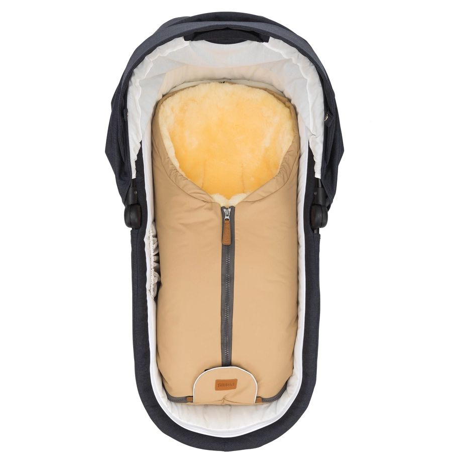 fillikid Winterfußsack Pamir Gr. 0 Echtfell Cappuccino
