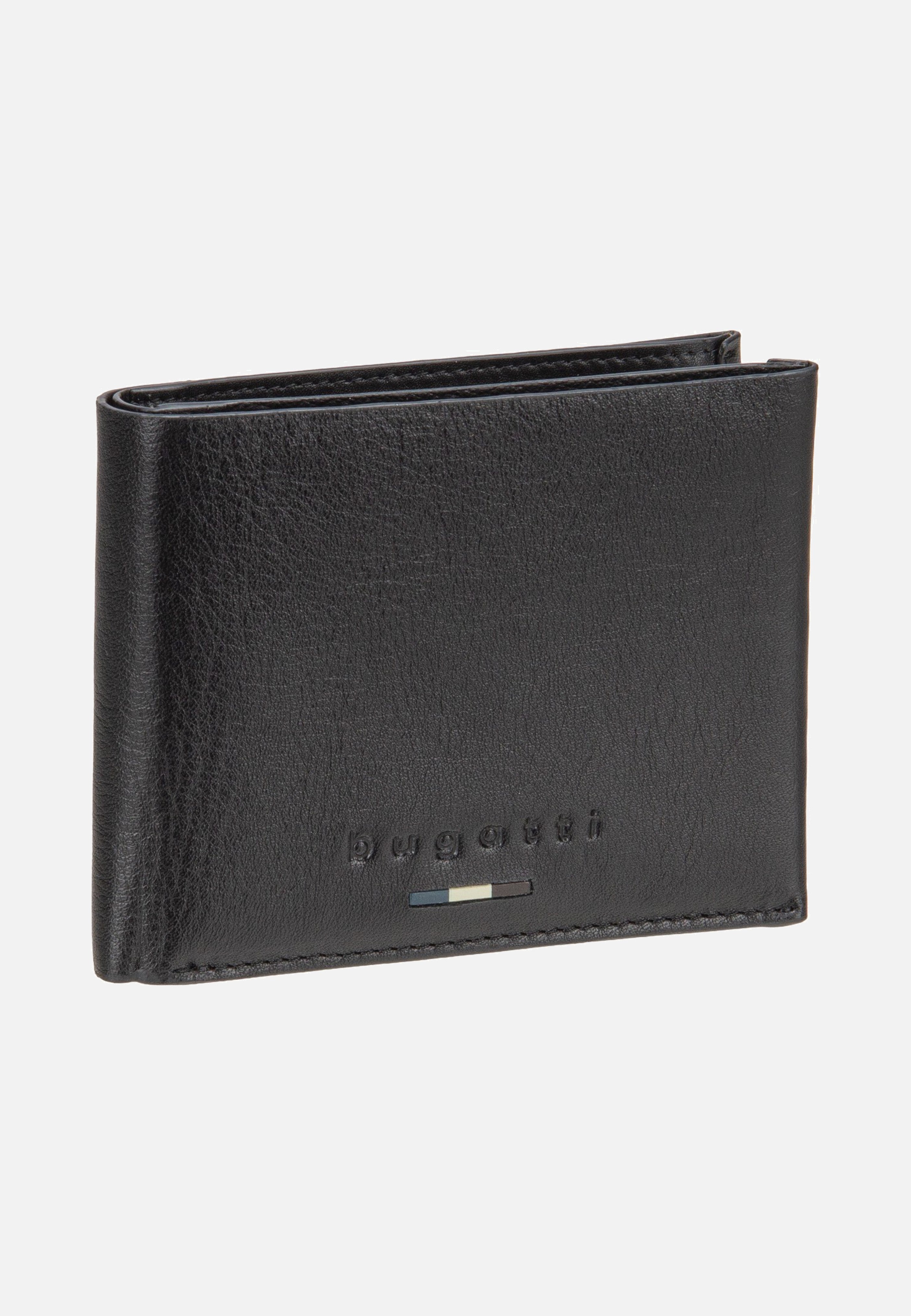 Romeo Wallet With Flap Black - Portemonnaie