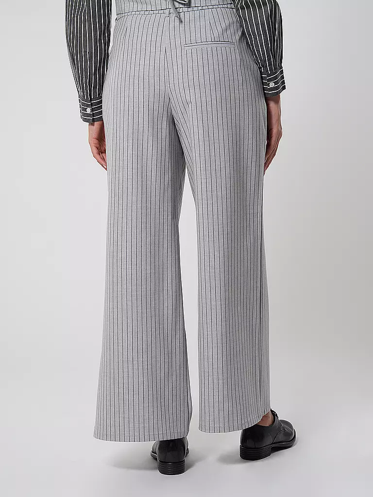 MARC O' POLO DENIM Hose Wide Leg hellgrau