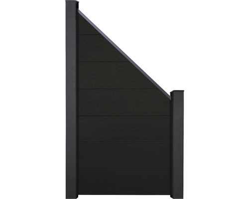 Eindelement GroJa Flex Grande insteeksysteem zonder palen 90 x 180 cm zwart gecoëxtrudeerd