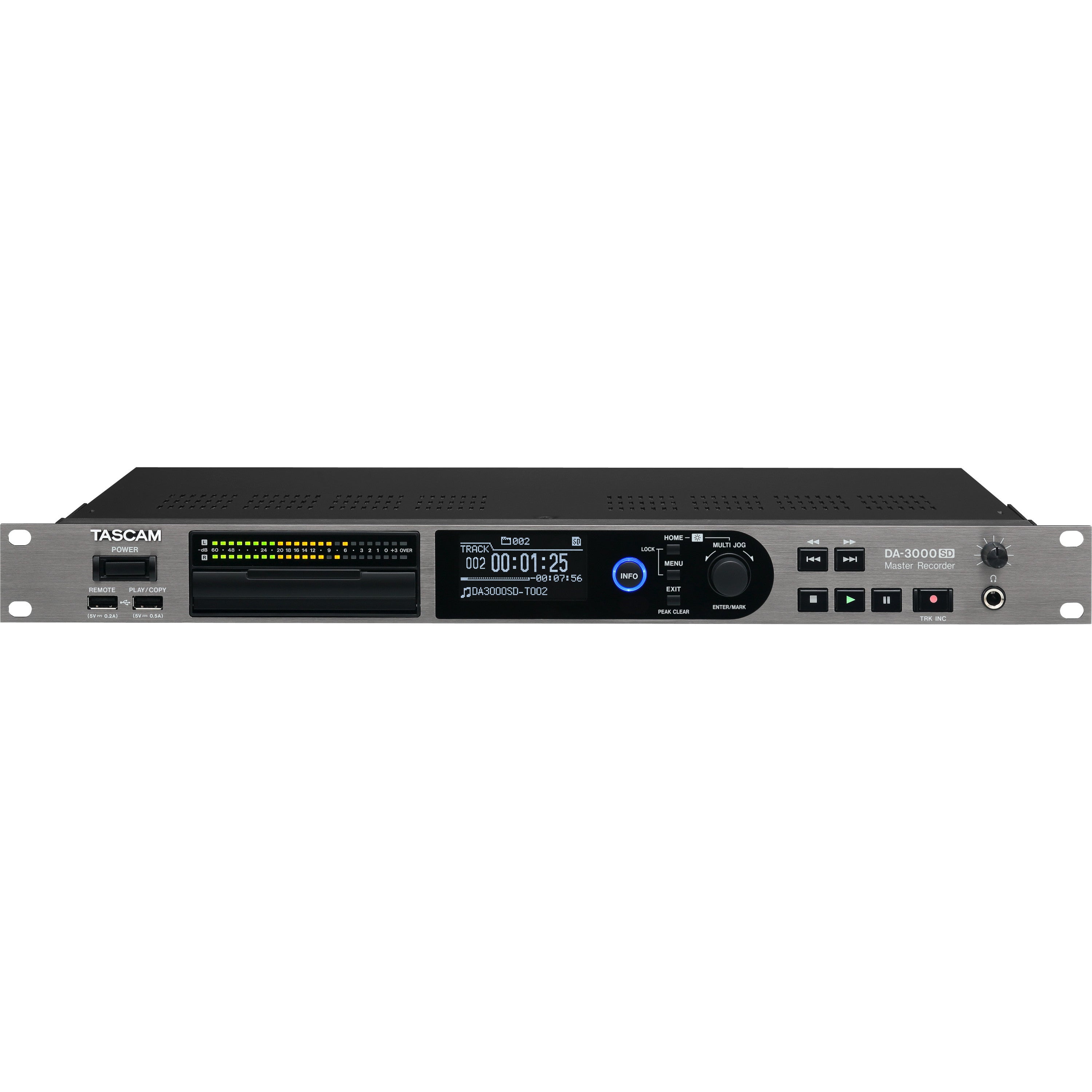 Tascam DA-3000SD 2-kanaals DSD/PCM master recorder & AD/DA converter