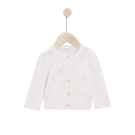 Mon Petit Nuage Cardigan   Rose tendre        de               P'tit bisou