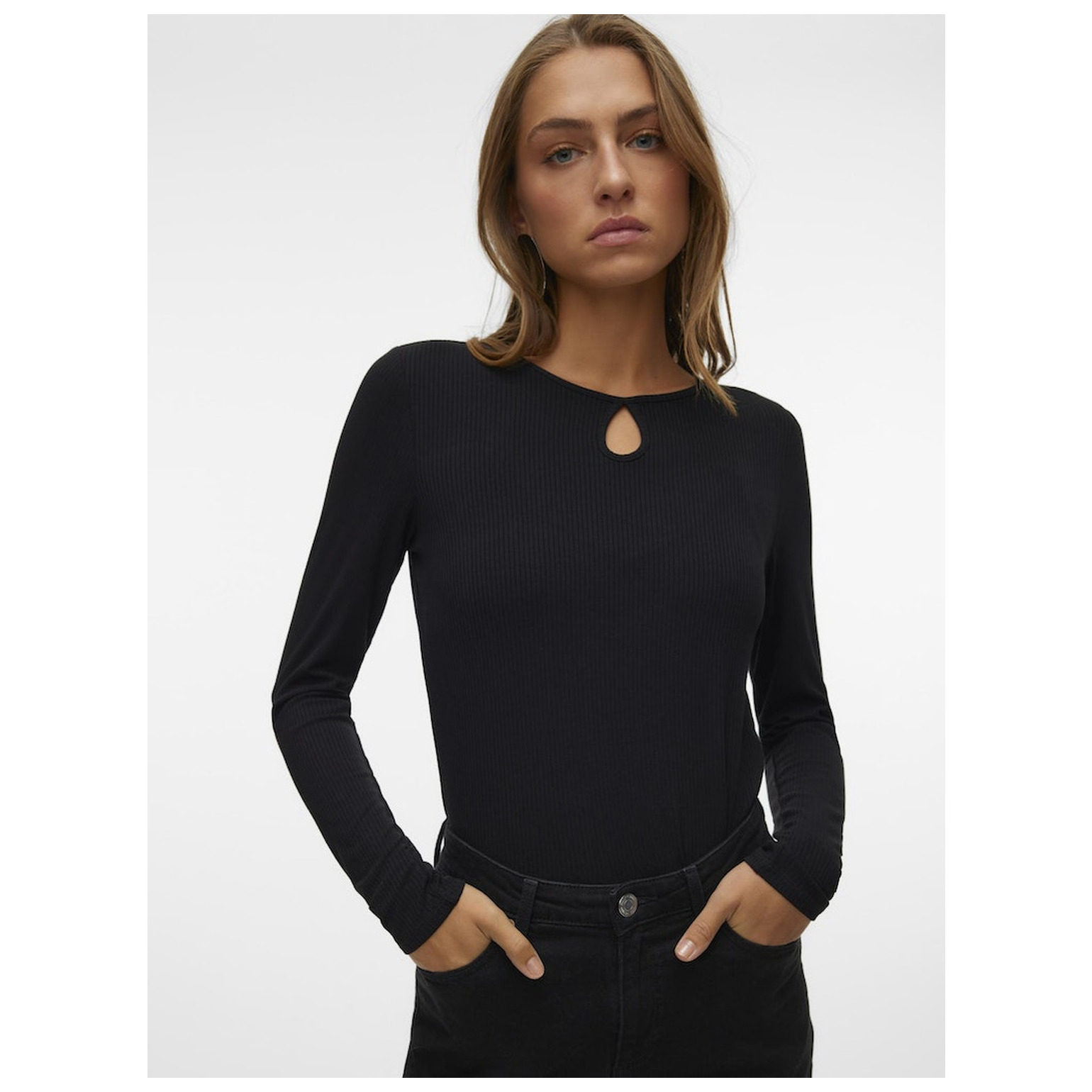 Vero Moda VMCARINA LS O-NECK TOP JRS