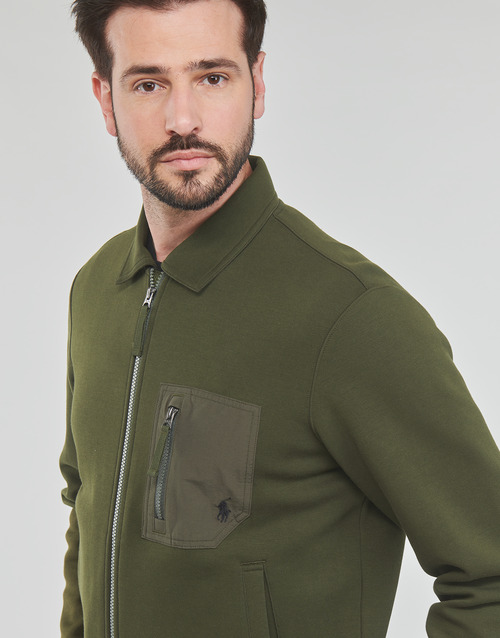 Polo Ralph Lauren - BLOUSON ZIPPE EN DOUBLE KNIT TECH Kaki
