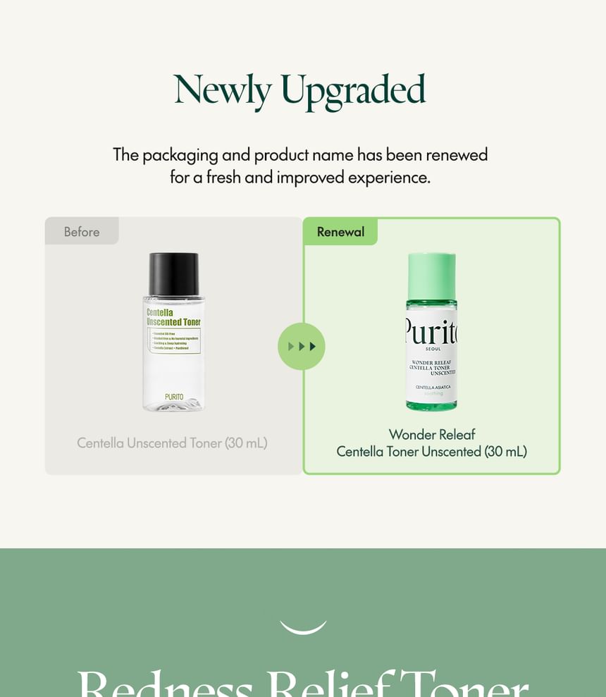 Purito SEOUL - Wonder Releaf Centella Toner ongeparfumeerde mini