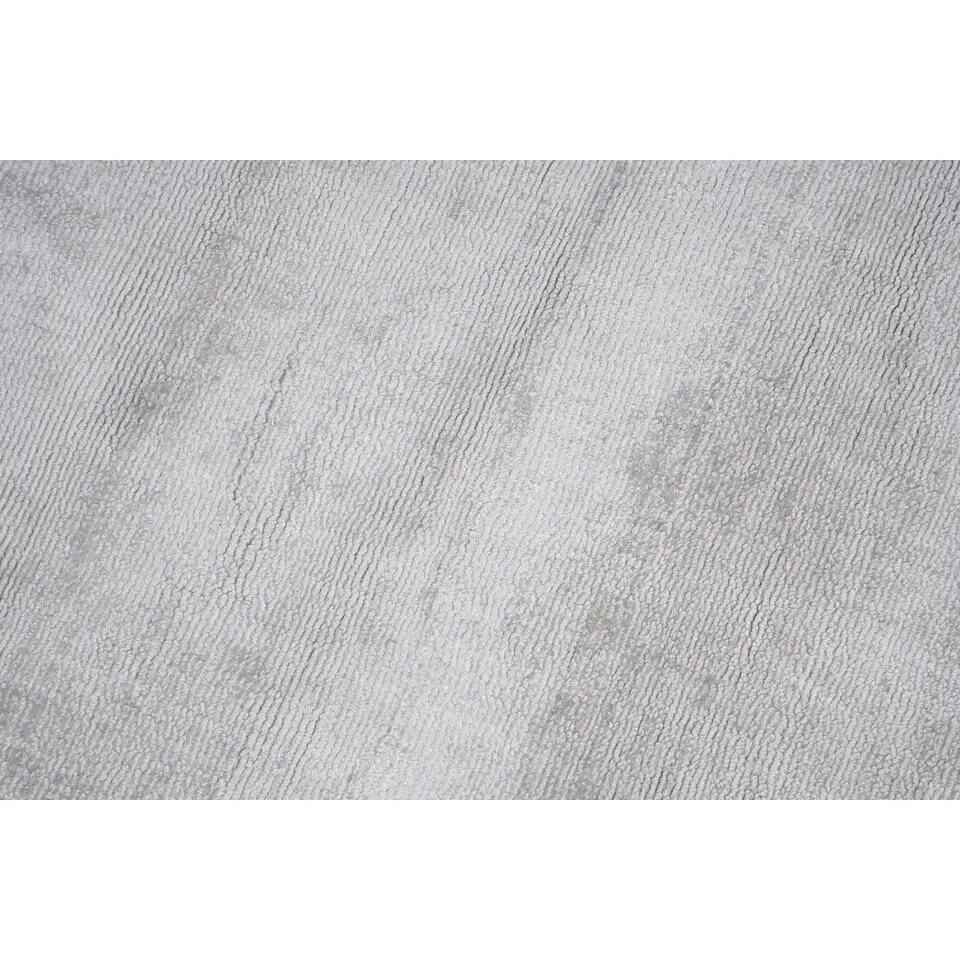 Dutch Lifestyle - Viscose - Vloerkleed - 115cm rond - Grijs