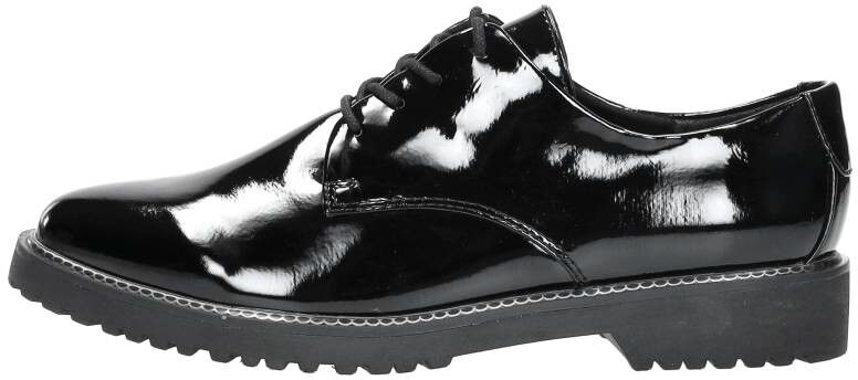 Marco Tozzi Veterschoenen Laag zwartlak