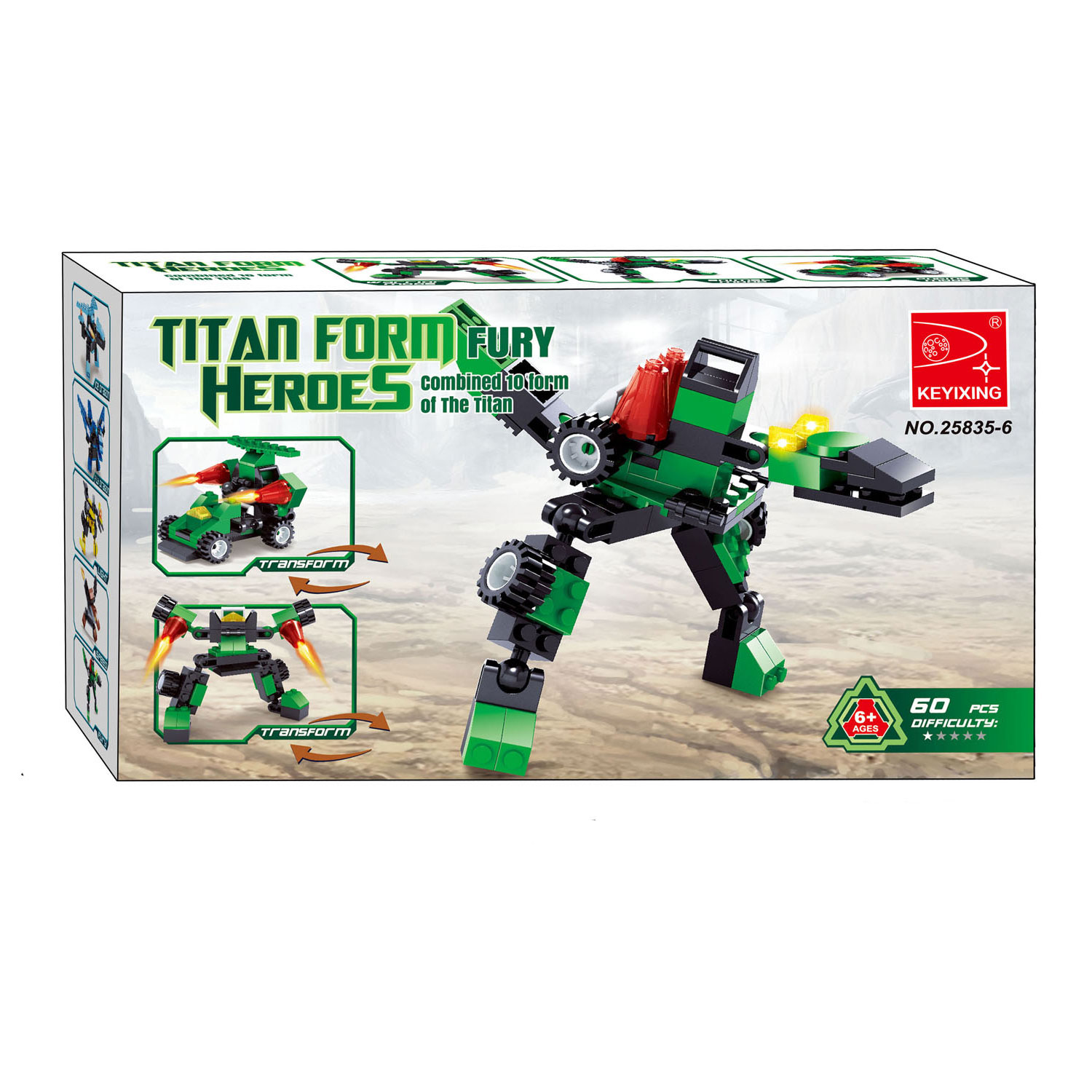 Titans Robot Bouwblokjes Bouwset 3 in 1
