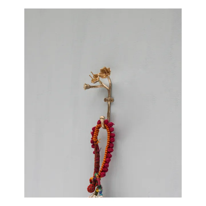Doing Goods Patère en laiton mat Ava Blossom | Gold