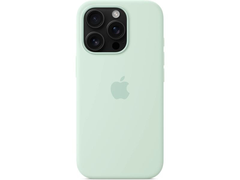 Apple Silicone Case mit MagSafe iPhone 16 Pro Aquamarine Silikon-Backcover mit «MagSafe» für das  Apple iPhone 16 Pro