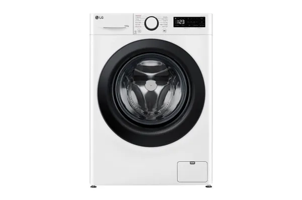 LG Serie R5 F4DR509SBW - Vaske-/ tørremaskine - bredde: 60 cm - dybde: 62 cm - højde: 85 cm - frontbetjening - 9 kg - 1400 rpm - hvid