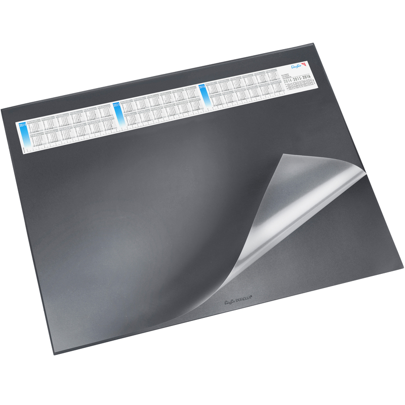 Läufer Schreibunterlage Durella DS, 65 x 52 cm, schwarz