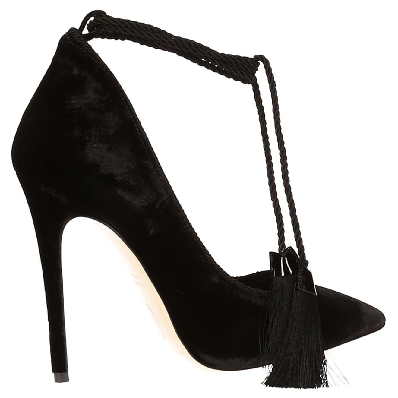Aleksander Siradekian Escarpins en Velours de Cuir noirs - Talon 11 cm