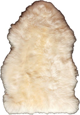 Bozz Lammeskinn Langhåret, White