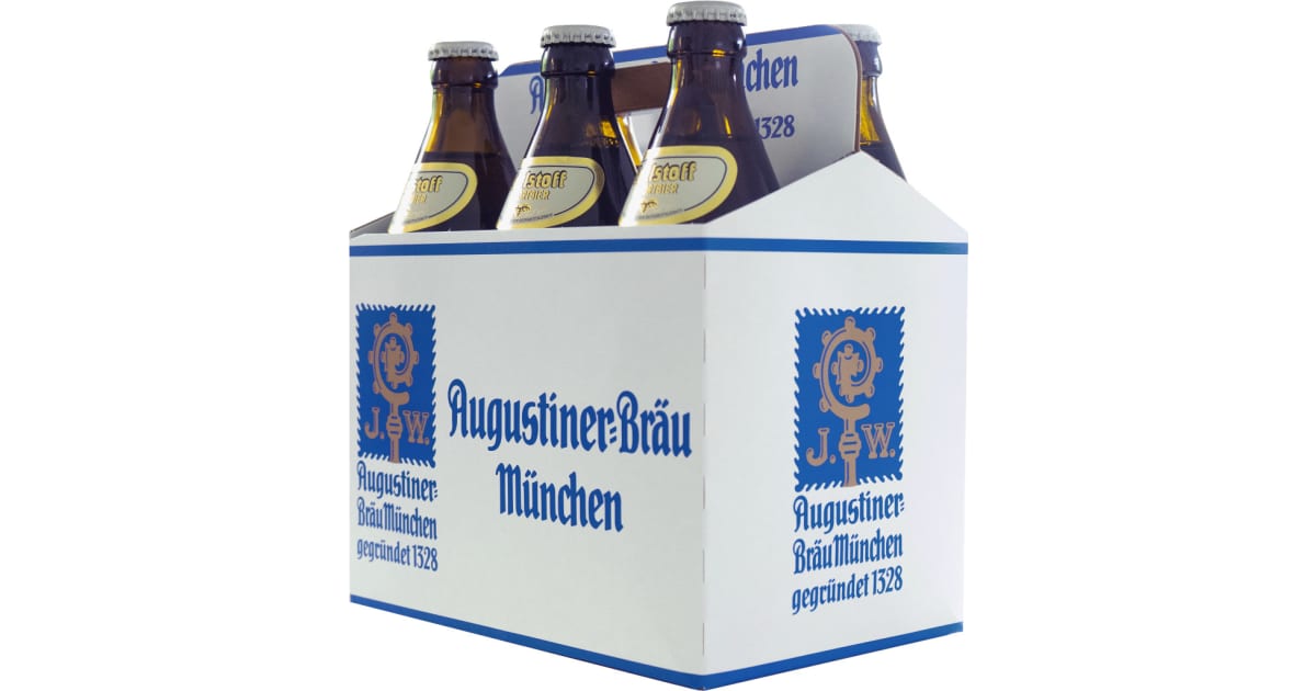 Augustinerbräu München Edelstoff Tray 6x 0,5 Liter (Mehrweg)