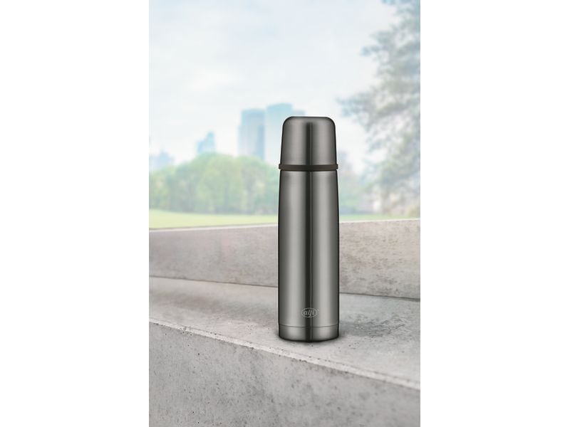 Alfi Thermosflasche Perfect 500 ml, Dunkelgrau Isolierflasche