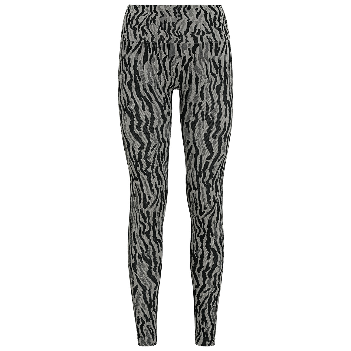 Gina Sports Damen Sport-Leggings im Animal-Look grau