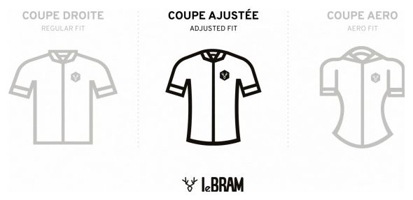 Maillot Manches Courtes LeBram Aspin Bordeaux Coupe Ajustée