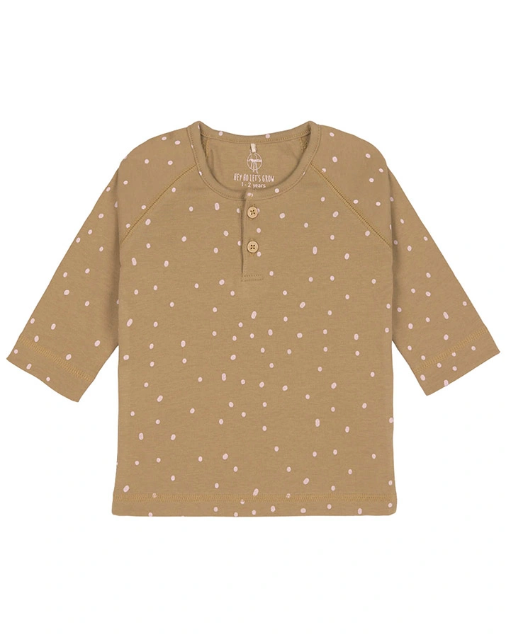 Langarmshirt DOTS in curry