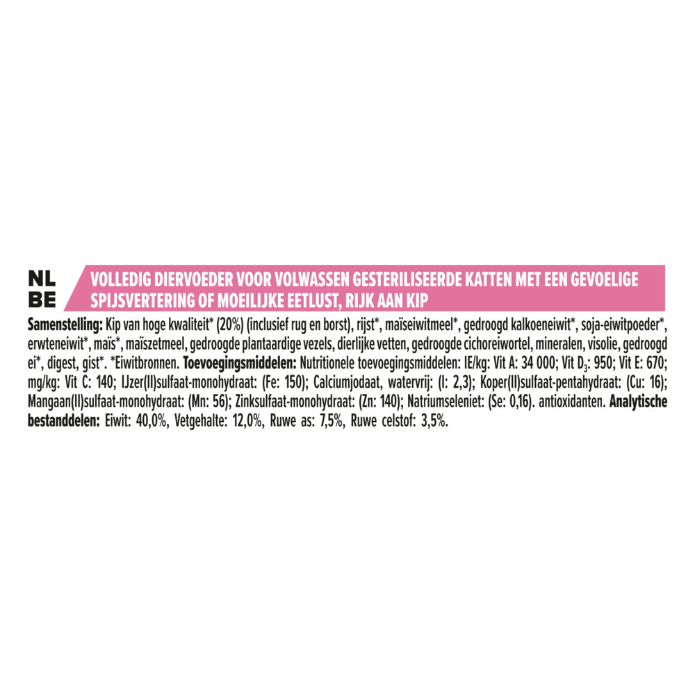 Pro Plan Adult Sterilised Delicate Digest Kip1,5 kg