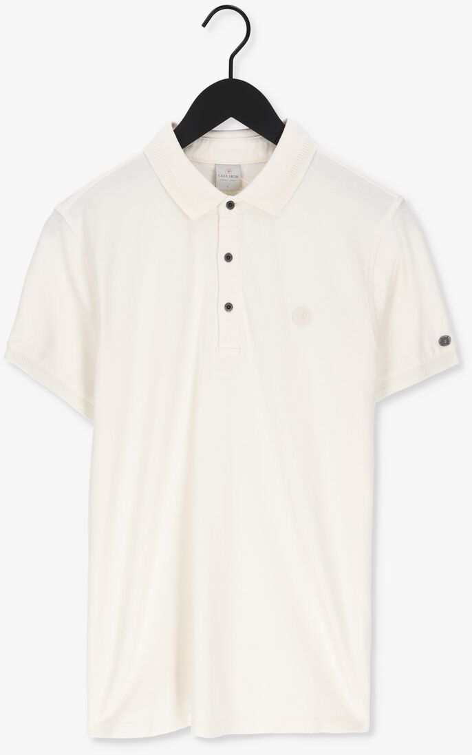 CAST IRON gebroken wit cast iron polo short sleeve polo organic cotton pique essential