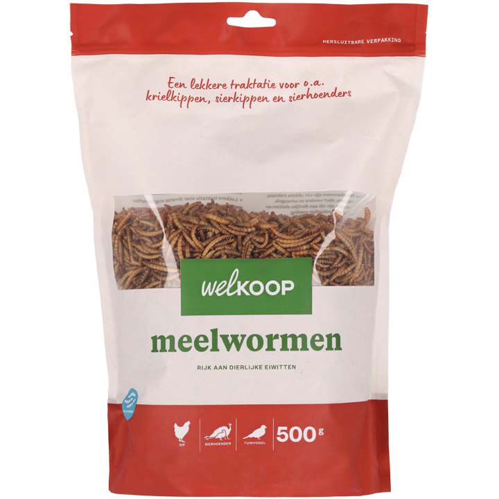 Welkoop Meelwormen - Kippensnack - 500 Gram