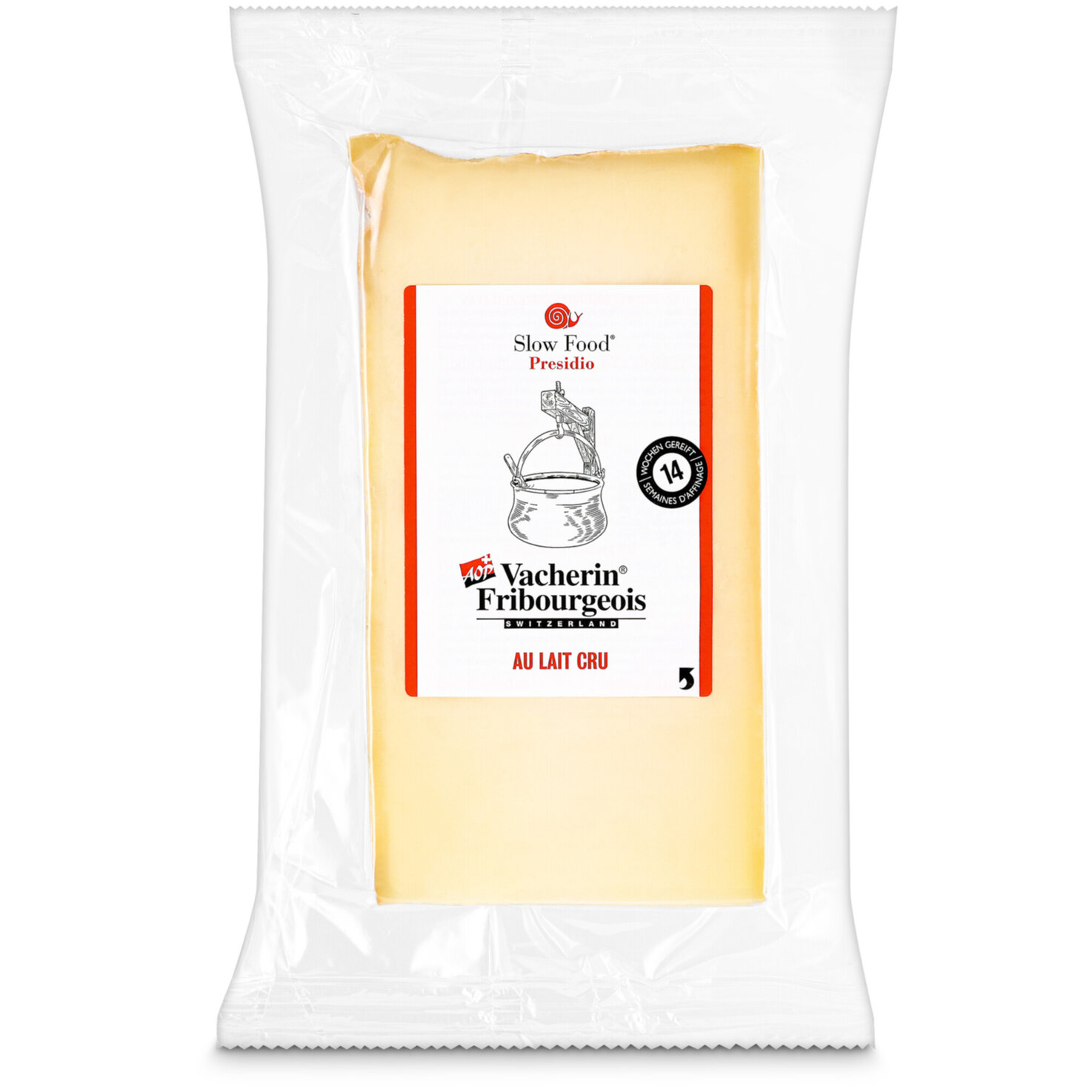 Slow Food Vacherin Fribourgeois rohe Milch Portion 180g