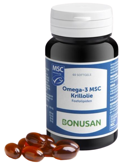 Bonusan Omega-3 MSC Krillolie 60 softgels