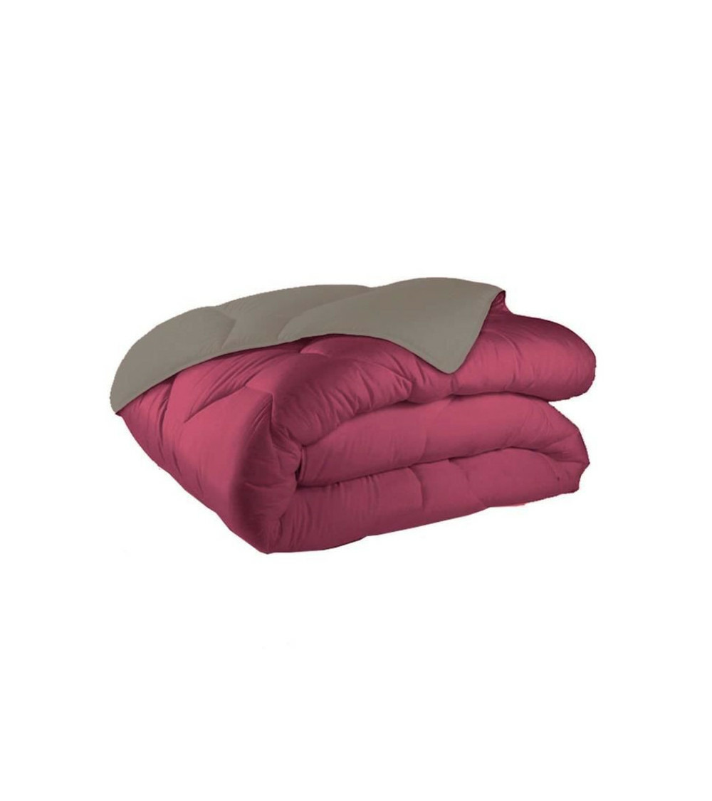 Edredon soleil d ocre bordeaux 350 g/m² (240 x 220 cm)