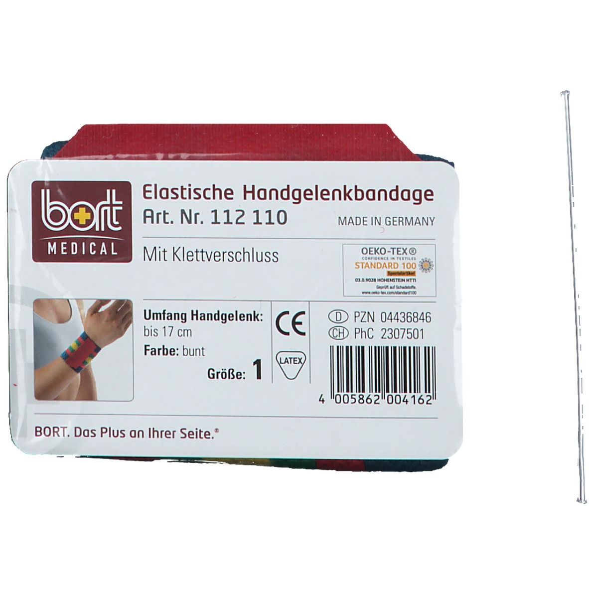 BORT Handgelenkbandage mit Klettverschluss Gr. 1 bunt