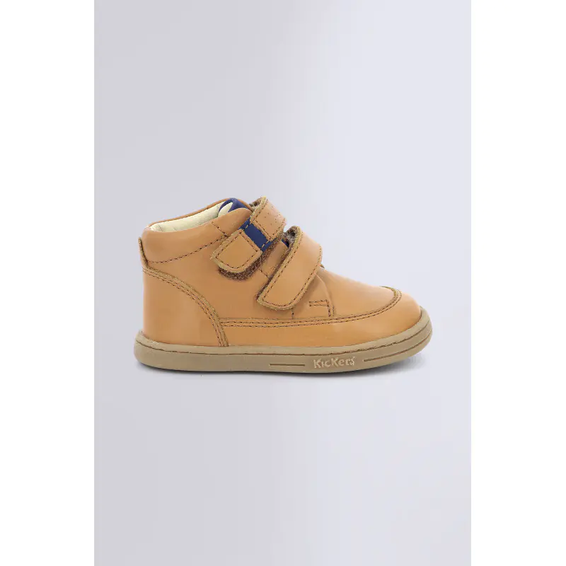 TRACTOK CAMEL SNEAKERS HAUTES Cuir Garçon