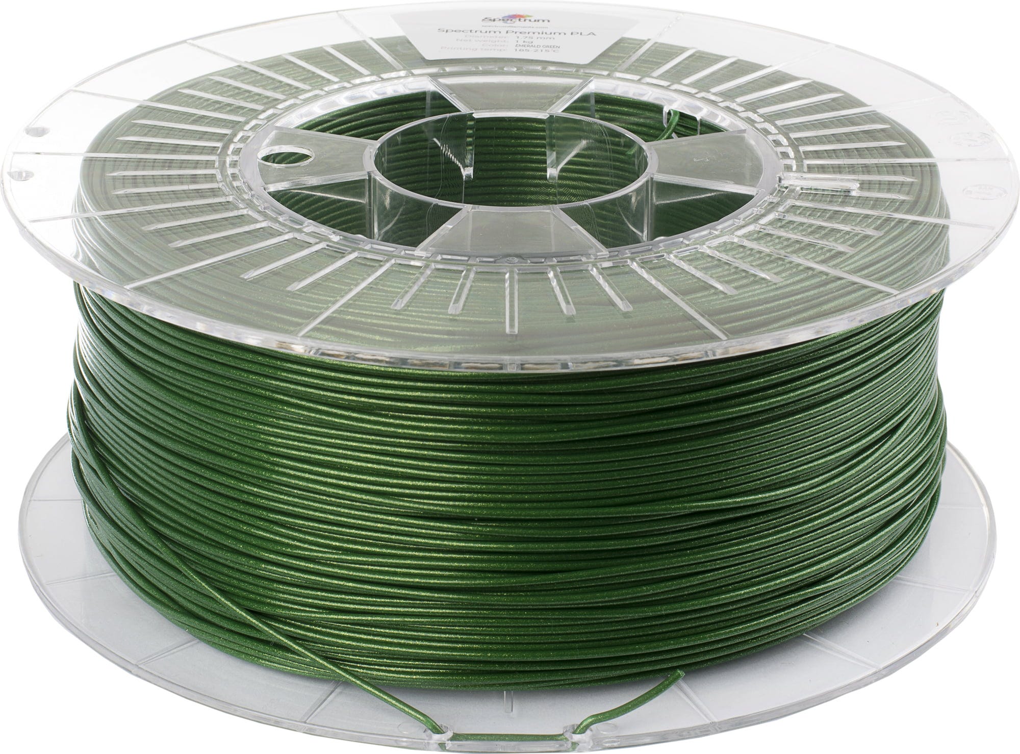 Spectrum  PLA Glitter Emerald Green, 1,75 mm / 1000 g    Glitzerndes PLA-Filament