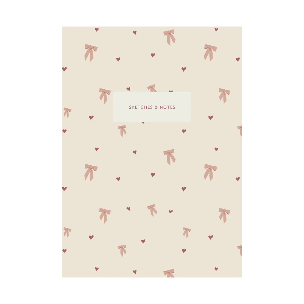 Notesbog, A5 - Bows