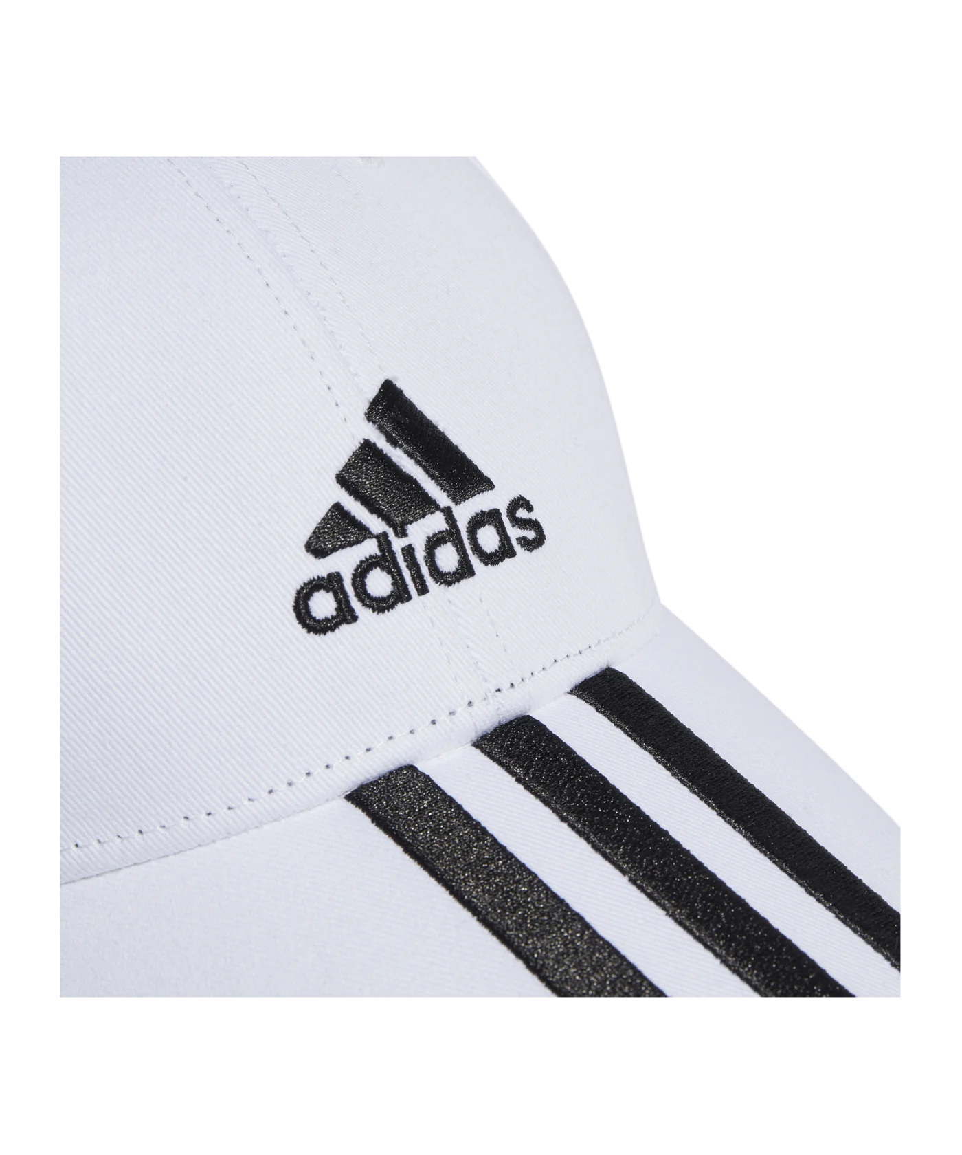 adidas 3S Cotton Baseball Cap Weiss Schwarz