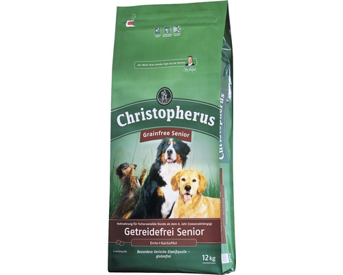 Droog hondenvoer, Allco Christopherus Grain-Free Senior Eend & Aardappel 12 kg