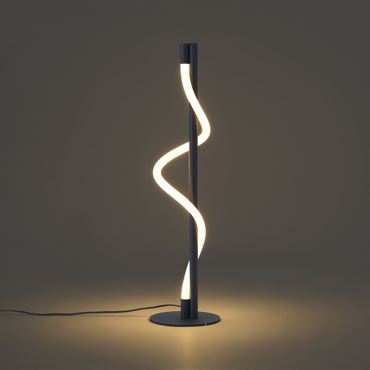 Moderne tafellamp zwart incl. LED 3-staps dimbaar - Twirl