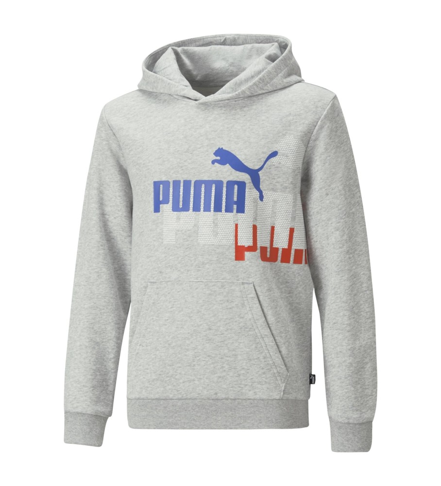 Moletom Puma Logo Power Cinza