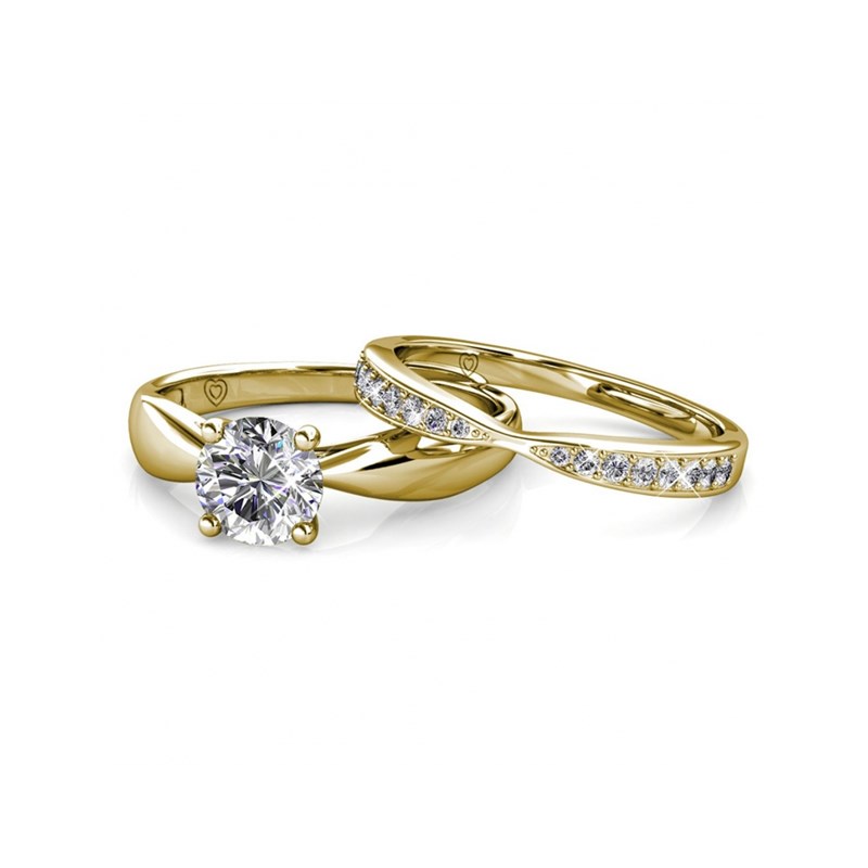 Bague Prestige - Doré et Cristal