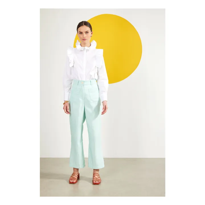 Maria de la Orden Pantalon Niza | Bleu
