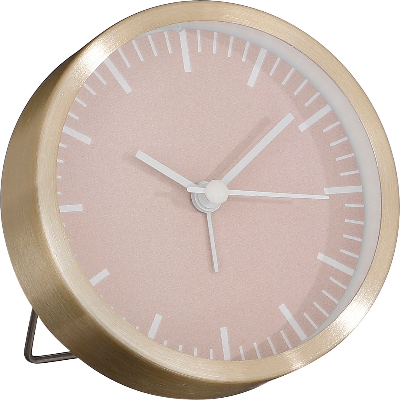 Mica Decorations wekker roze/goud Cadby D 9 H 9 cm