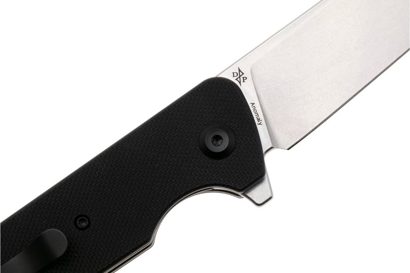 Tenable Knives Anomaly T2038A1 Stonewashed Nitro-V, Black G10, zakmes, Pinkerton Knives design