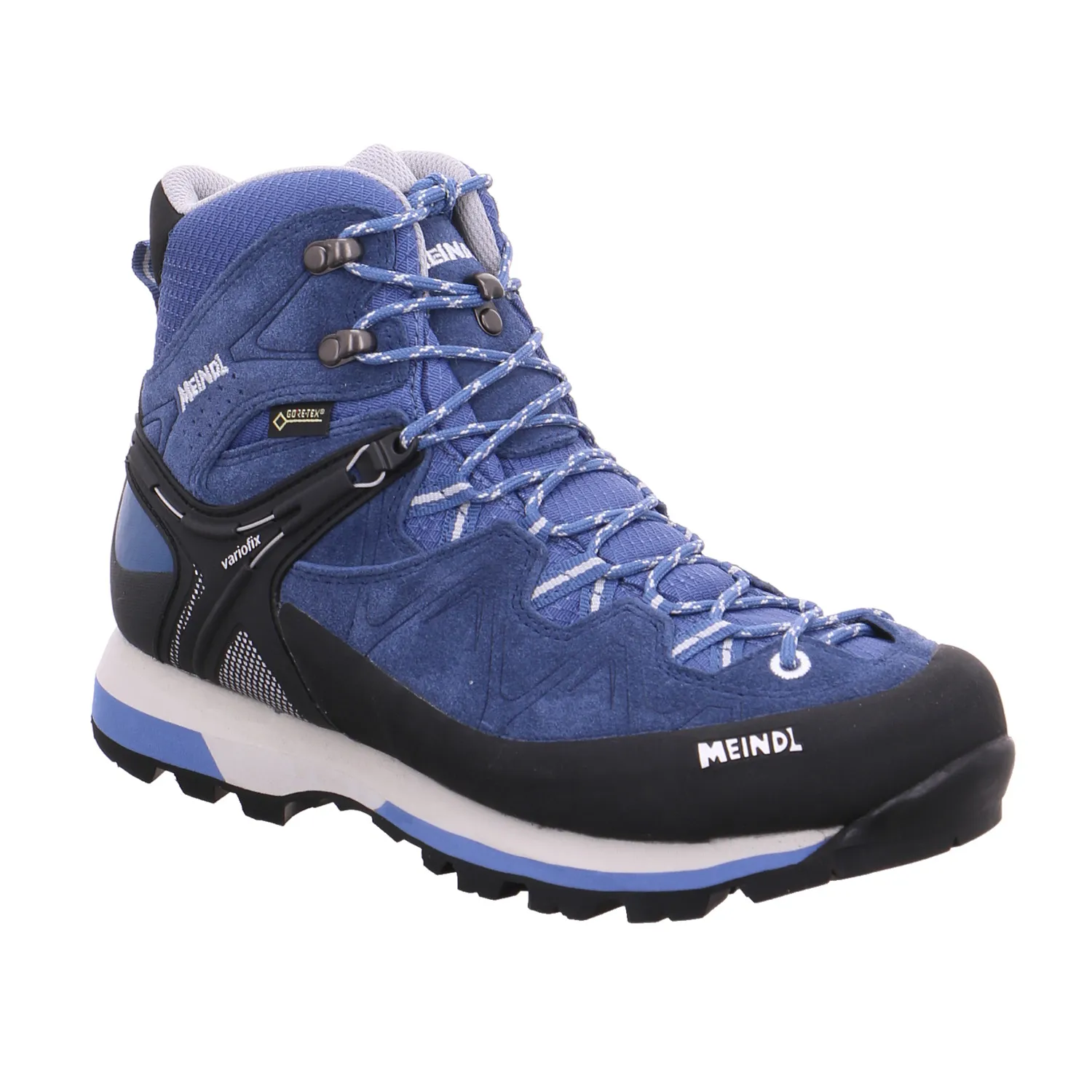 MEINDL Wander- Bergschuh Damen Blau Leder  Gore-Tex