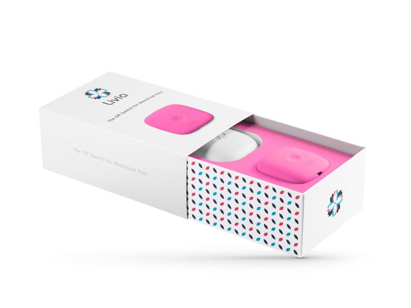 Livia Lösung für Menstruationsbeschwerden Pink Elektrostimulationsgerät gegen Menstruationsbeschwerden