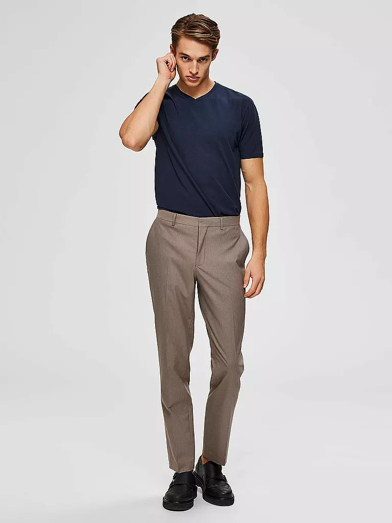SELECTED T-Shirt SLHNEWPIMA blau