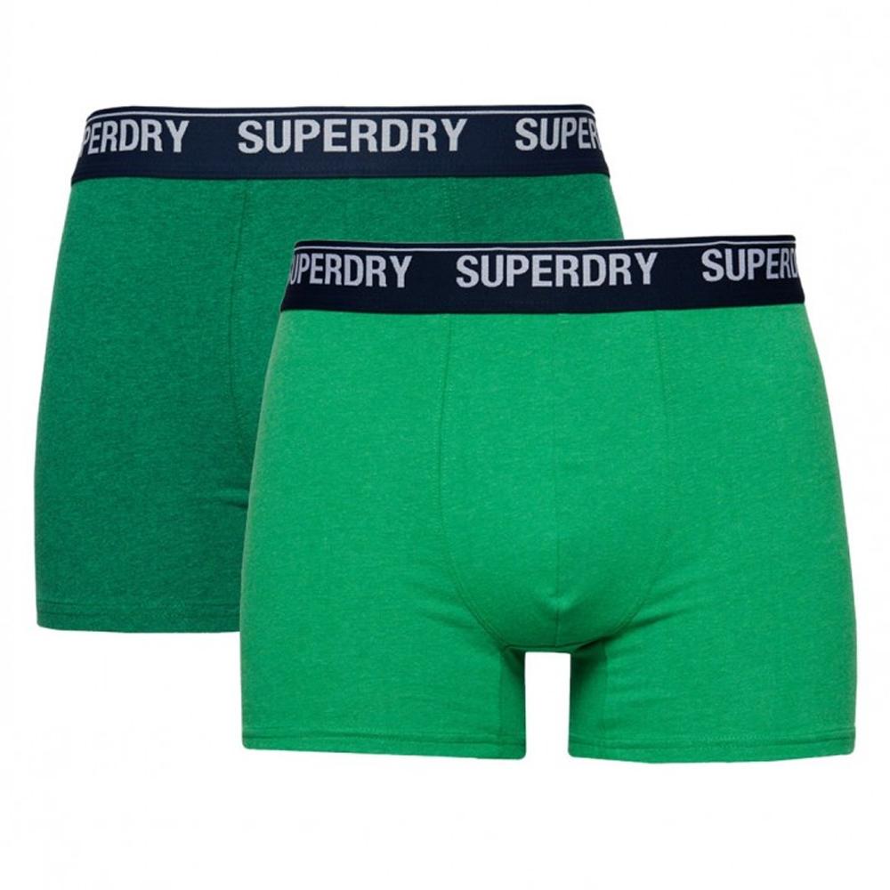 Superdry Lot x2 Boxers Vert/Marine Homme Superdry